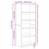 vidaXL Armoire Ch&ecirc;ne noir 80 x 50 x 200 cm Bois d'ing&eacute;nierie