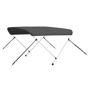 vidaXL Auvent bimini &agrave; 2 arceaux Anthracite 180x130x110 cm