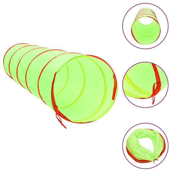 vidaXL Tunnel de jeu pour enfants avec 250 balles Vert 175cm Polyester