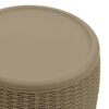 vidaXL Bo&icirc;te de rangement de jardin 4 en 1 marron clair polypropyl&egrave;ne