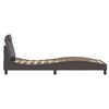vidaXL Cadre de lit Viana sans matelas gris 90x190 cm similicuir