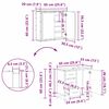 vidaXL Ensemble de mobilier de salle de bain 2 pcs Bois Ancien