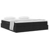 vidaXL Lit avec rangement et matelas Noir 200 x 200 cm Velours