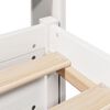 vidaXL Cadre de lit avec tête de lit sans matelas blanc 120x190 cm