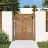 vidaXL Portail de jardin 100x125 cm en acier Corten, design carr&eacute;