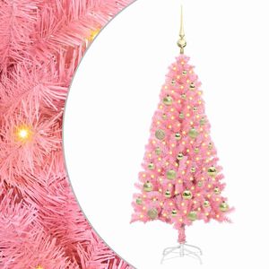 vidaXL Sapin de No&euml;l Rose 120 cm PVC