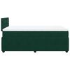 vidaXL Sommier &agrave; lattes de lit et matelas Vert fonc&eacute; 120x200cm Velours