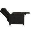 vidaXL Fauteuil inclinable Noir Tissu