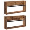 vidaXL &Eacute;tag&egrave;re &agrave; magazines 2 pi&egrave;ces Bois ancien 60 x 12 x 30 cm