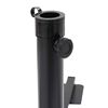 vidaXL Ensemble de bases de parasols de jardin 5 pcs granit et acier