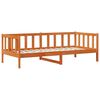 vidaXL Ensemble Lit de Jour 3 pcs Cire marron Bois de pin massif