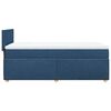 vidaXL Sommier &agrave; lattes de lit avec matelas Bleu 90x200 cm Tissu