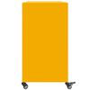 vidaXL Buffet jaune moutarde 100,5x39x72 cm acier