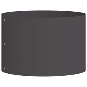 vidaXL Anneau de jardini&egrave;re Noir 30 x 30 x 20 cm Acier lamin&eacute; &agrave; froid