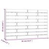vidaXL T&ecirc;te de lit murale Marron miel 81x3x63 cm Bois massif de pin