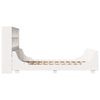 vidaXL Lit biblioth&egrave;que sans matelas blanc 160x200 cm bois massif