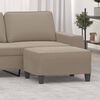vidaXL Repose-pied Taupe 70x55x41 cm Tissu microfibre