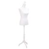 vidaXL Buste de pr&eacute;sentation Femme Blanc