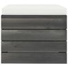 vidaXL Salon palette de jardin 2 pcs avec coussins Bois de pin massif