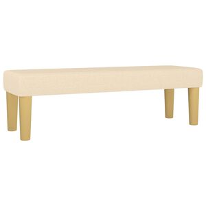 vidaXL Banc Cr&egrave;me 100x30x30 cm Tissu