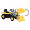 vidaXL Tracteur &agrave; p&eacute;dales avec excavateur pour enfants Jaune et noir