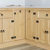 vidaXL Armoire avec &eacute;tag&egrave;re SKI Brun Miel 60 x 32 x 40 cm Pin massif