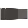 vidaXL Protection de cuisine 2 pcs Gris foncé 100 x 40 cm verre trempé