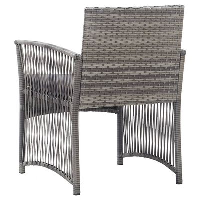 vidaXL Fauteuils de jardin coussins lot de 2 Anthracite Résine tressée