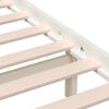 vidaXL Cadre de lit sans matelas blanc bois massif 160x200 cm
