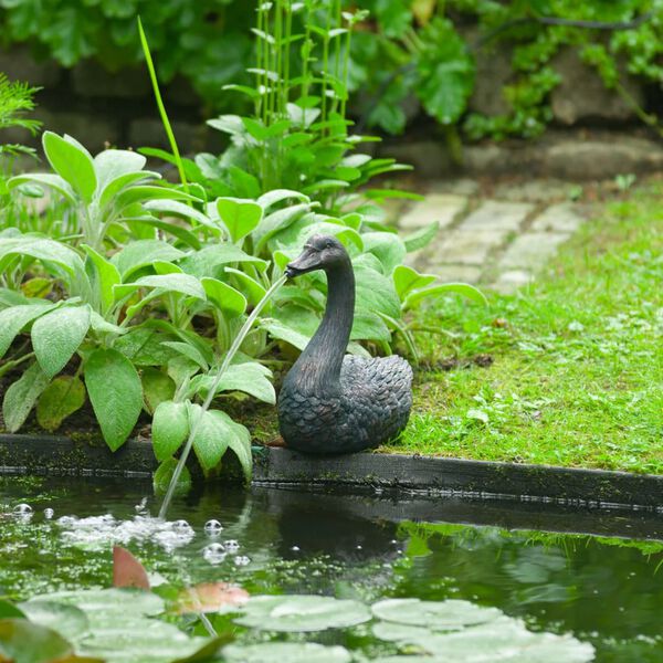 Ubbink Fontaine de jardin &agrave; cracheur flottante Cygne