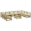vidaXL Salon de jardin 10 pcs bois de pin impr&eacute;gn&eacute;