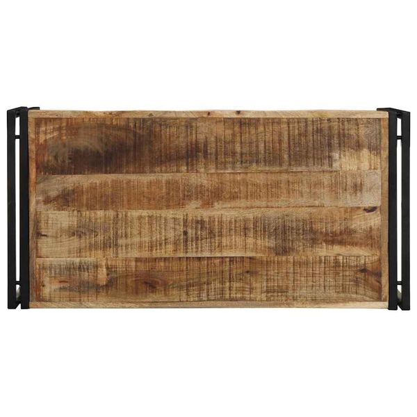 vidaXL Table basse 100x50x35 cm bois de manguier massif brut