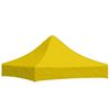 vidaXL Toit de tente de réception 2x2 m Jaune 270 g/m²