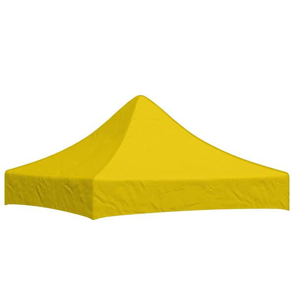 vidaXL Toit de tente de réception 2x2 m Jaune 270 g/m²