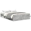 vidaXL Cadre de lit sans matelas gris b&eacute;ton 150x200 cm