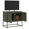 vidaXL Meuble TV vert olive 68,5x39x60,5 cm acier
