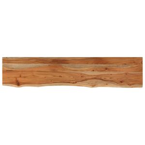 vidaXL &Eacute;tag&egrave;re murale rectangulaire massif acacia bordure assortie