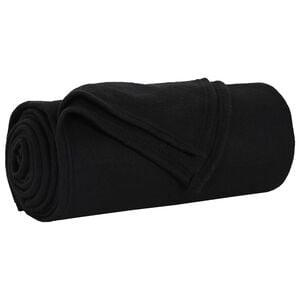 vidaXL plaid Noir 170 x 130 cm 0.33 kg Polaire