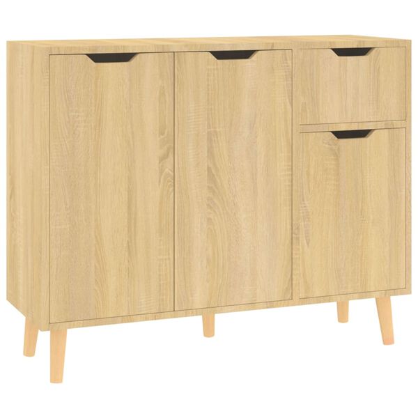 vidaXL Buffet chêne sonoma 90x30x72 cm bois d'ingénierie