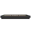 vidaXL Cadre de lit sans matelas noir 120x190 cm