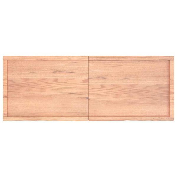 vidaXL &Eacute;tag&egrave;re murale marron clair bois ch&ecirc;ne massif trait&eacute;