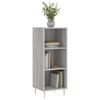 vidaXL Buffet sonoma gris 34,5x32,5x90 cm bois d'ing&eacute;nierie