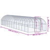 vidaXL Poulailler d'ext&eacute;rieur 3x12x2 m Acier galvanis&eacute;