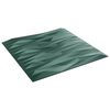 vidaXL Panneaux muraux 24 pc 50 x 50 cm Vert Pierre Mousse XPS