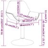 vidaXL Chaise pivotante de salle &agrave; manger Rouge bordeaux Tissu