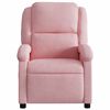 vidaXL Fauteuil inclinable de massage électrique rose velours