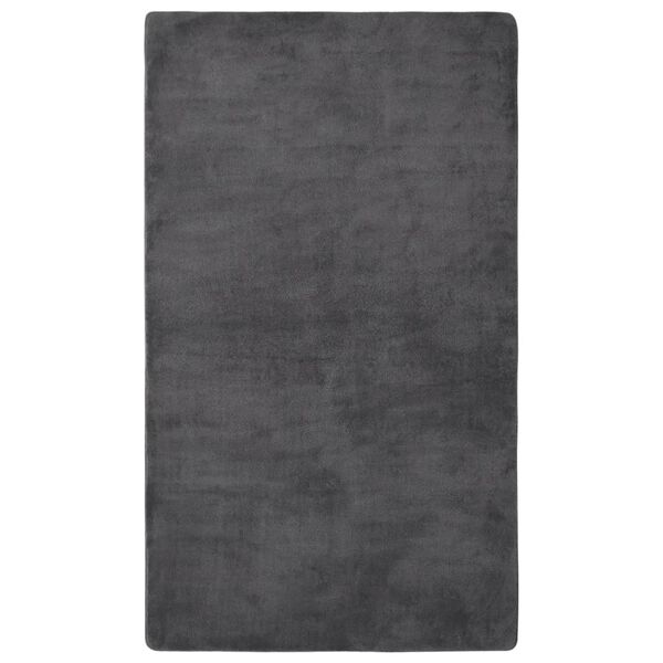 vidaXL Tapis peluche Anthracite 300x200 cm