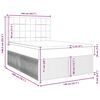 vidaXL Sommier &agrave; lattes de lit avec matelas Noir 140x200 cm Tissu