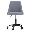 vidaXL Chaises pivotantes &agrave; manger lot de 6 gris clair tissu