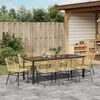 vidaXL Ensemble de salle &agrave; manger pour jardin 9 pcs Marron polyrotin